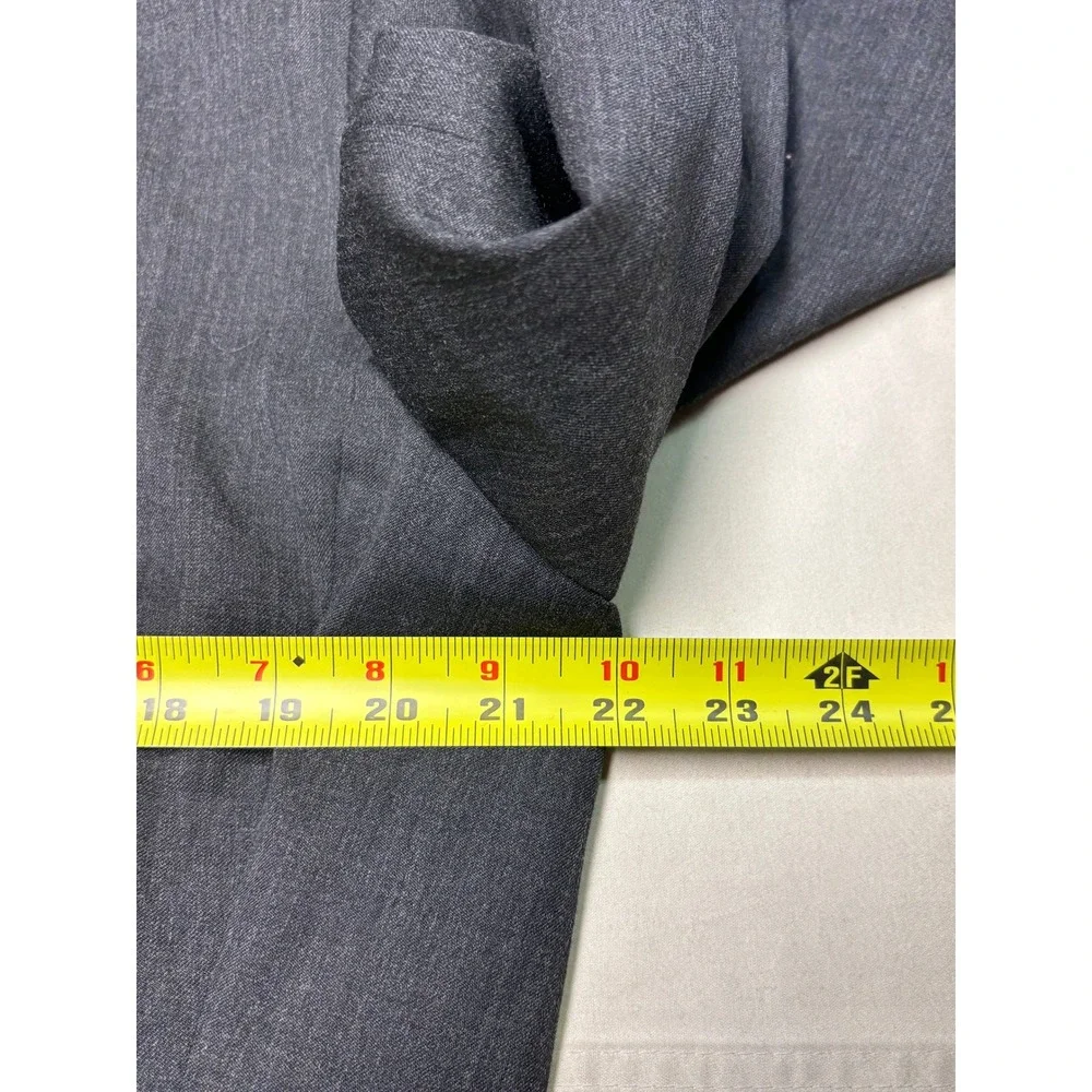 Banana‎ Republic Mens Tailored Slim Fit Suit 42L 34X33 Charcoal Wool Blend 2Pc